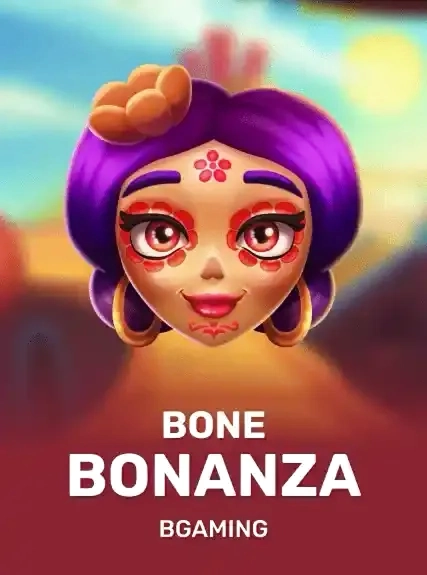 slot-1 Bone Bonanza girl with Day of the Dead makeup
