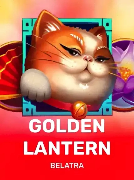 slot-5 Golden Lantern ginger cat and red fan