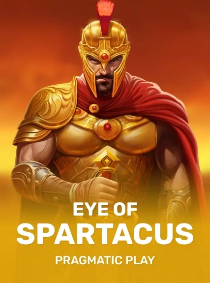 Eye of Spartacus warrior in golden helmet